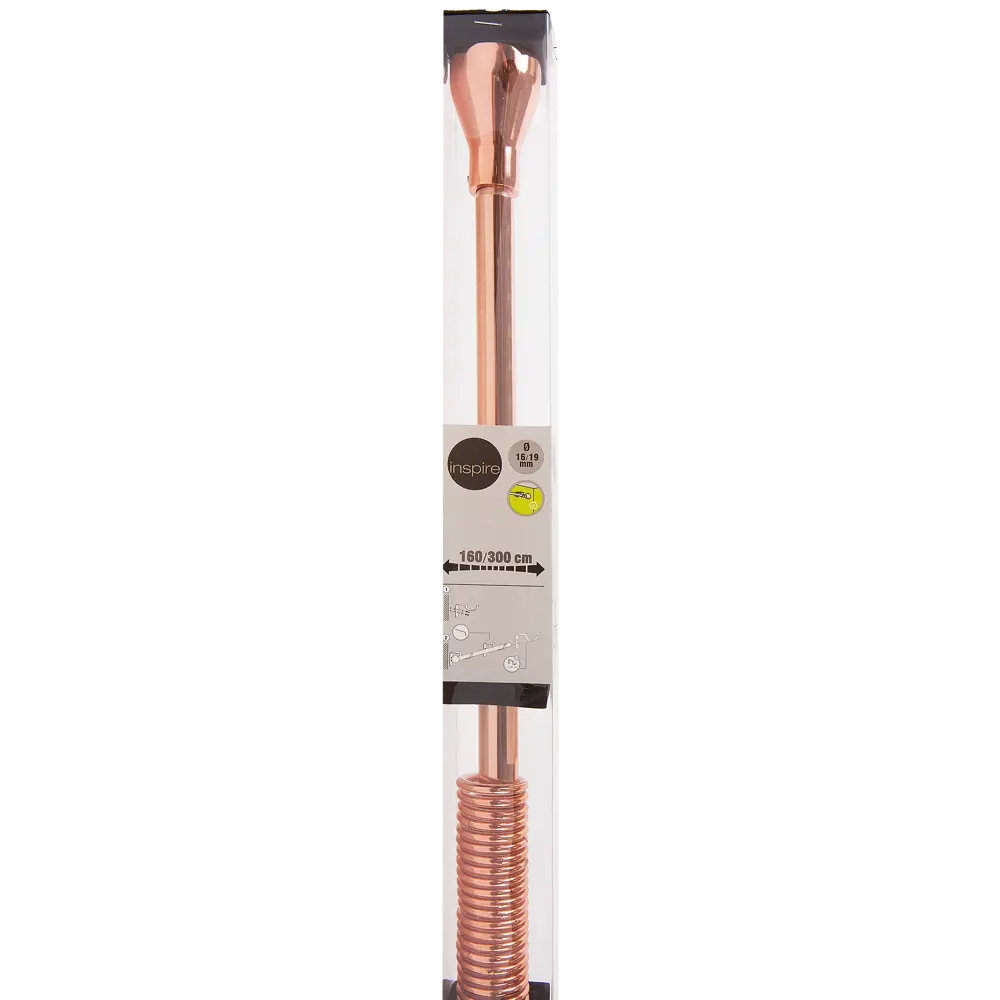 Карниз однорядный раздвижной Трапеция 160-300 см цвет медь INSPIRE STLM-2144718 - Вид №2