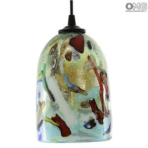 4063 ORIGINALMURANOGLASS Потолочный светильник Миро голубой - муранское стекло OMG 12 см