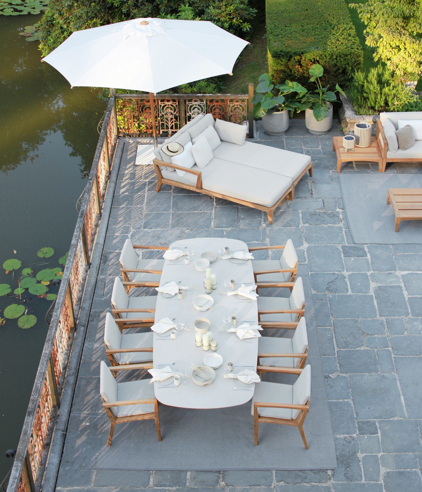 Керамический прямоугольный садовый стол Royal Botania Zidiz ARCH-00014592 - Вид №1