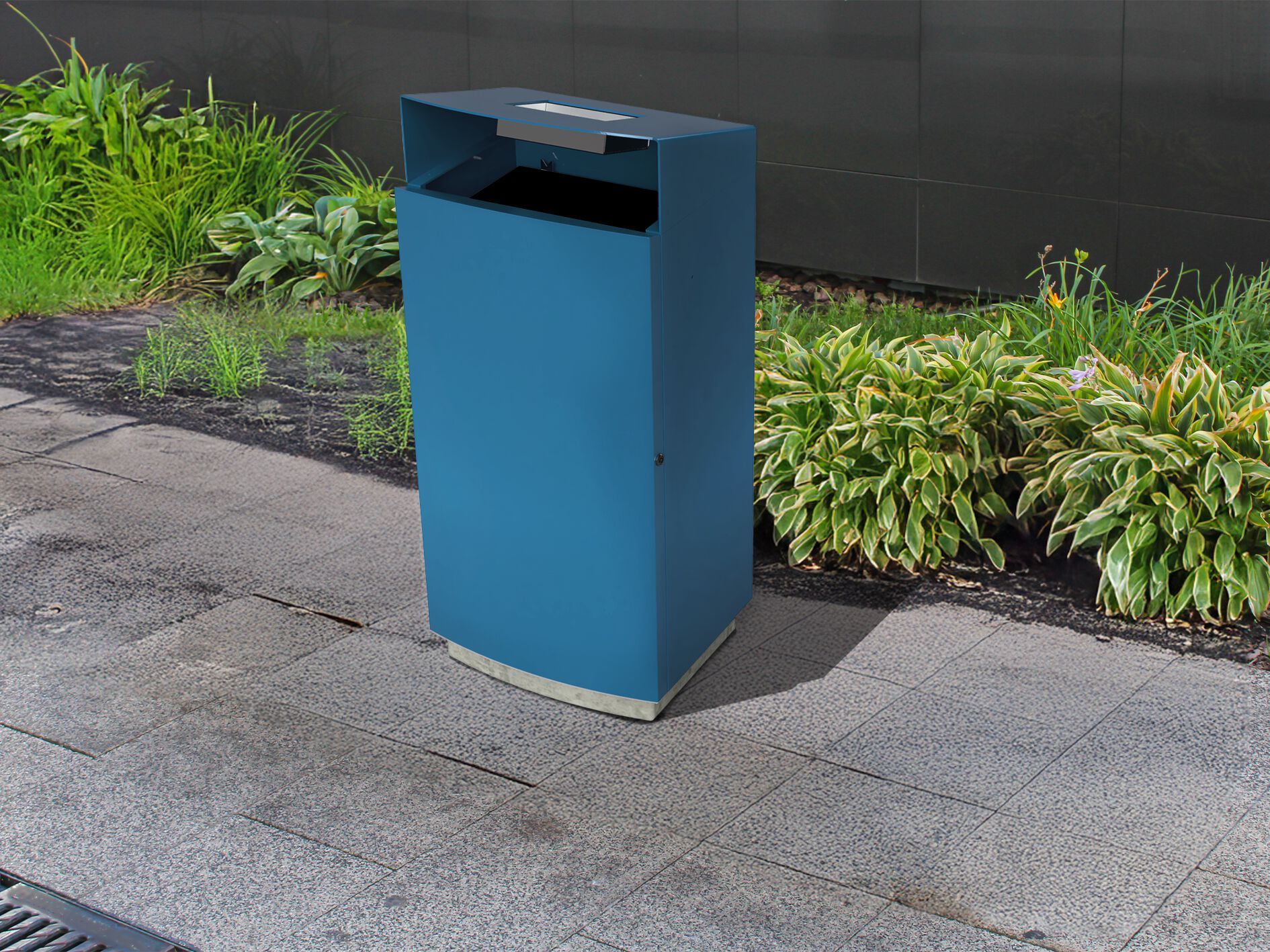 Стальная корзина для мусора с пепельницей Studio Città EASY ARCH-00123038 - Вид №1