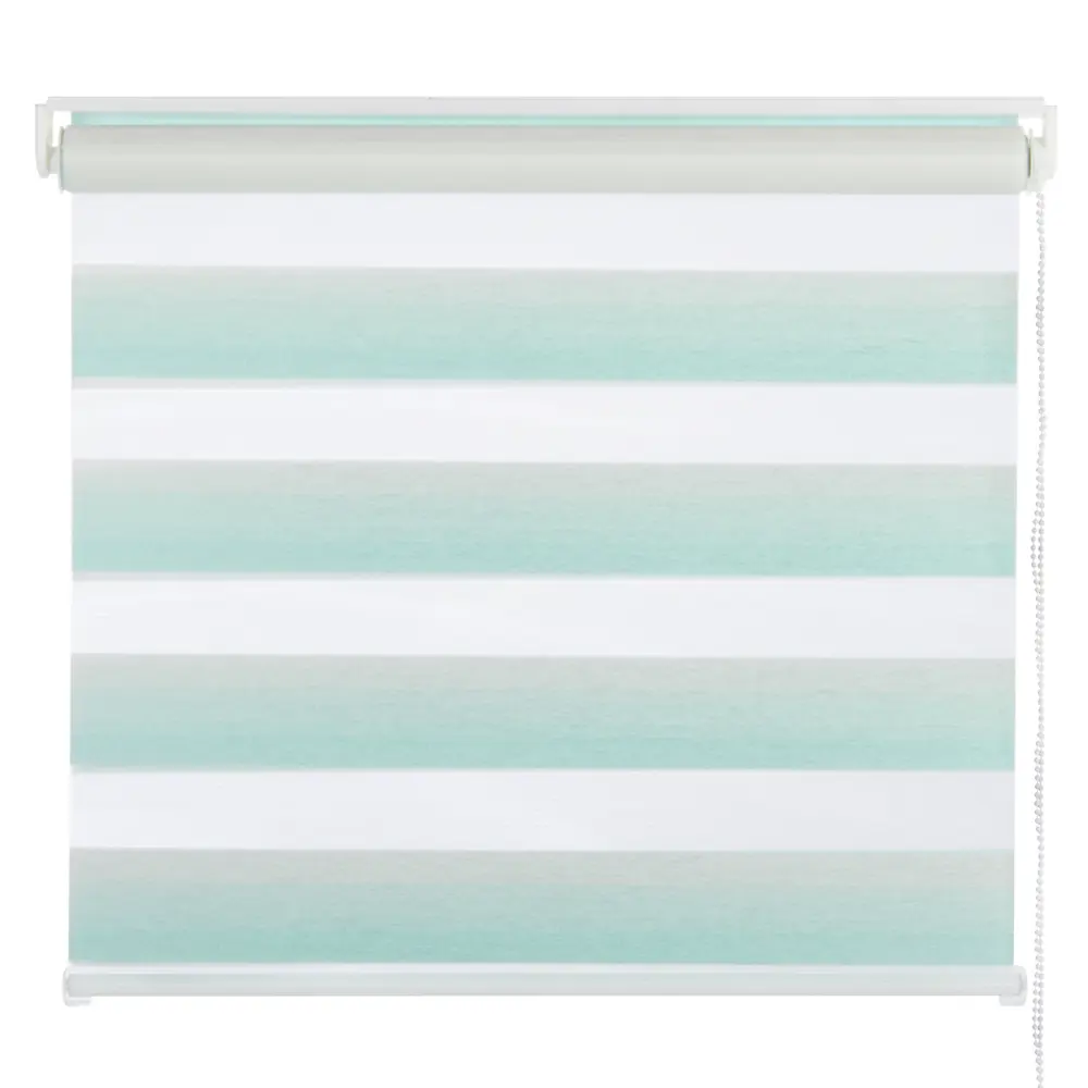 Штора рулонная день-ночь 100х160 см, цвет бирюзовый GARDENA STLM-2003970