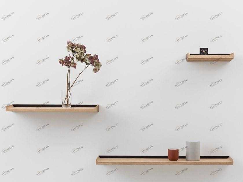 CRUSO Полка из стали и дерева Notes sun-id-1498305