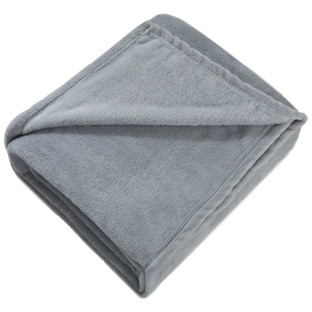 Плед Orel 140x200 см велсофт цвет серый СТОЛИЦА ТЕКСТИЛЯ STLM-2179303