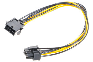 16206496 Удлинитель кабеля питания PCI-Express 6+2pin M/ PCI-Express 6+2pin F 30см CC-PSU-84 Cablexpert