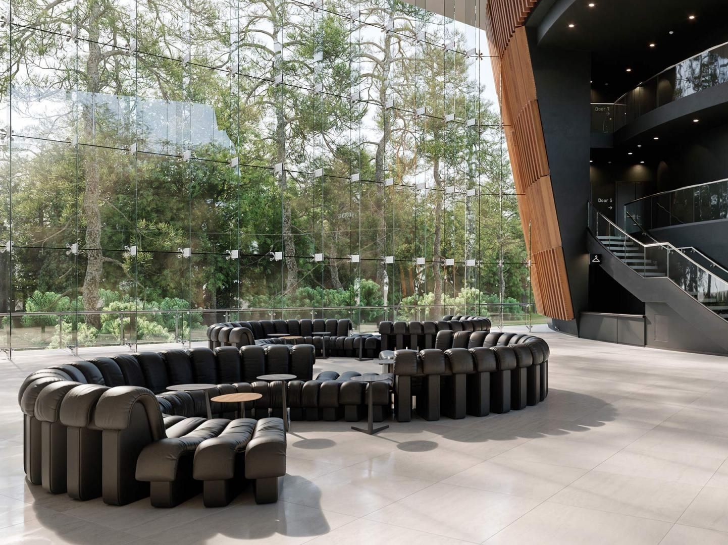 Изогнутый модульный диван de Sede DS-600 ARCH-00127436 - Вид №14