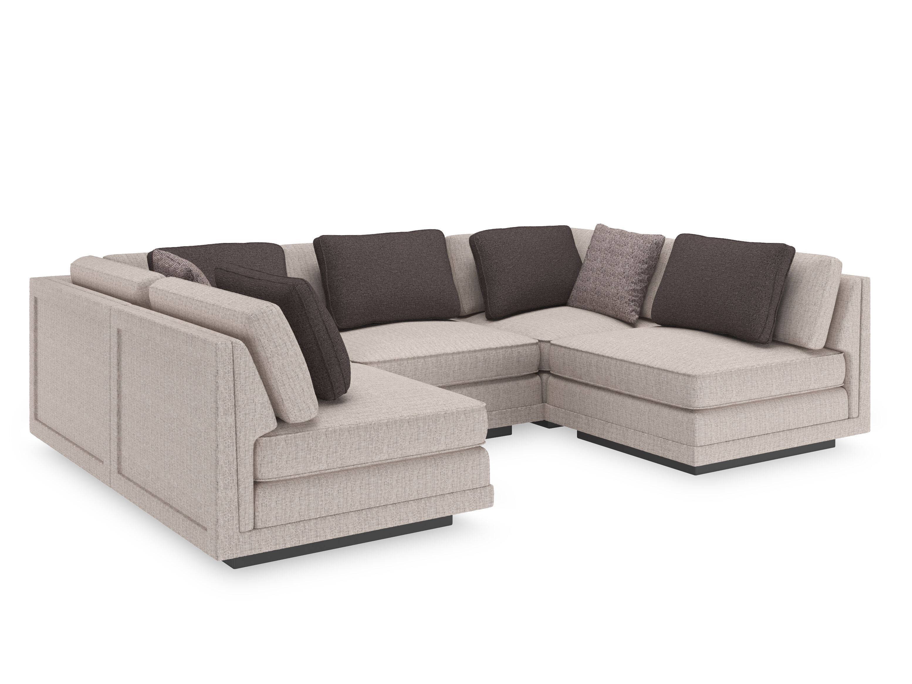 Модульный угловой диван из ткани на 6 мест и более Caracole Fusion ARCH-00115255 - Вид №6