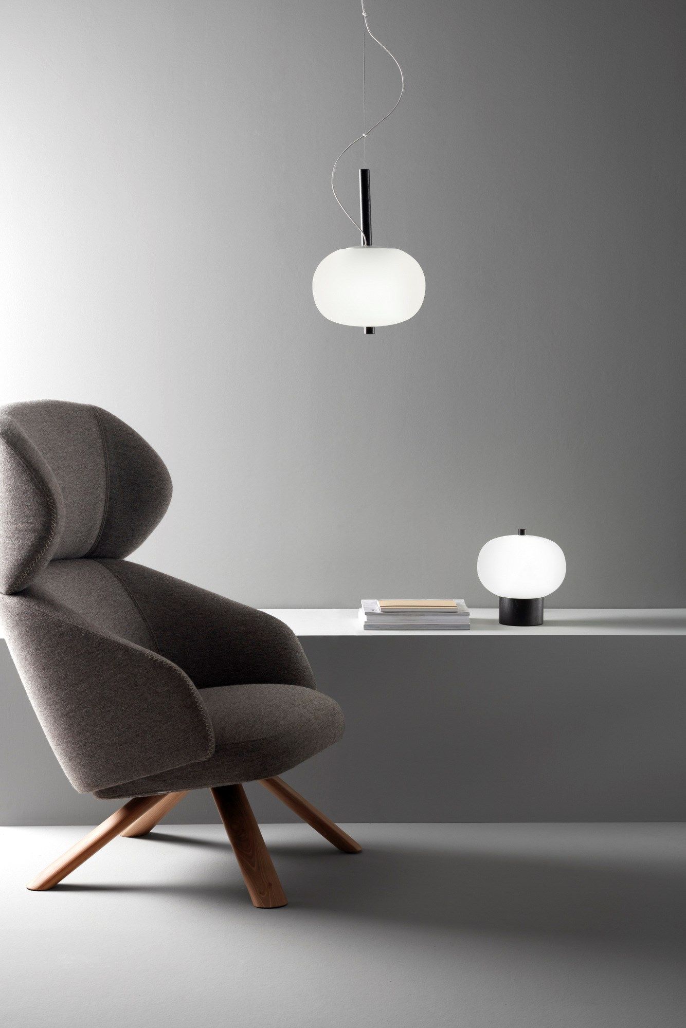 Опаловое стекло светодиодный подвесной светильник LedsC4 Ilargi ARCH-00122309 - Вид №14