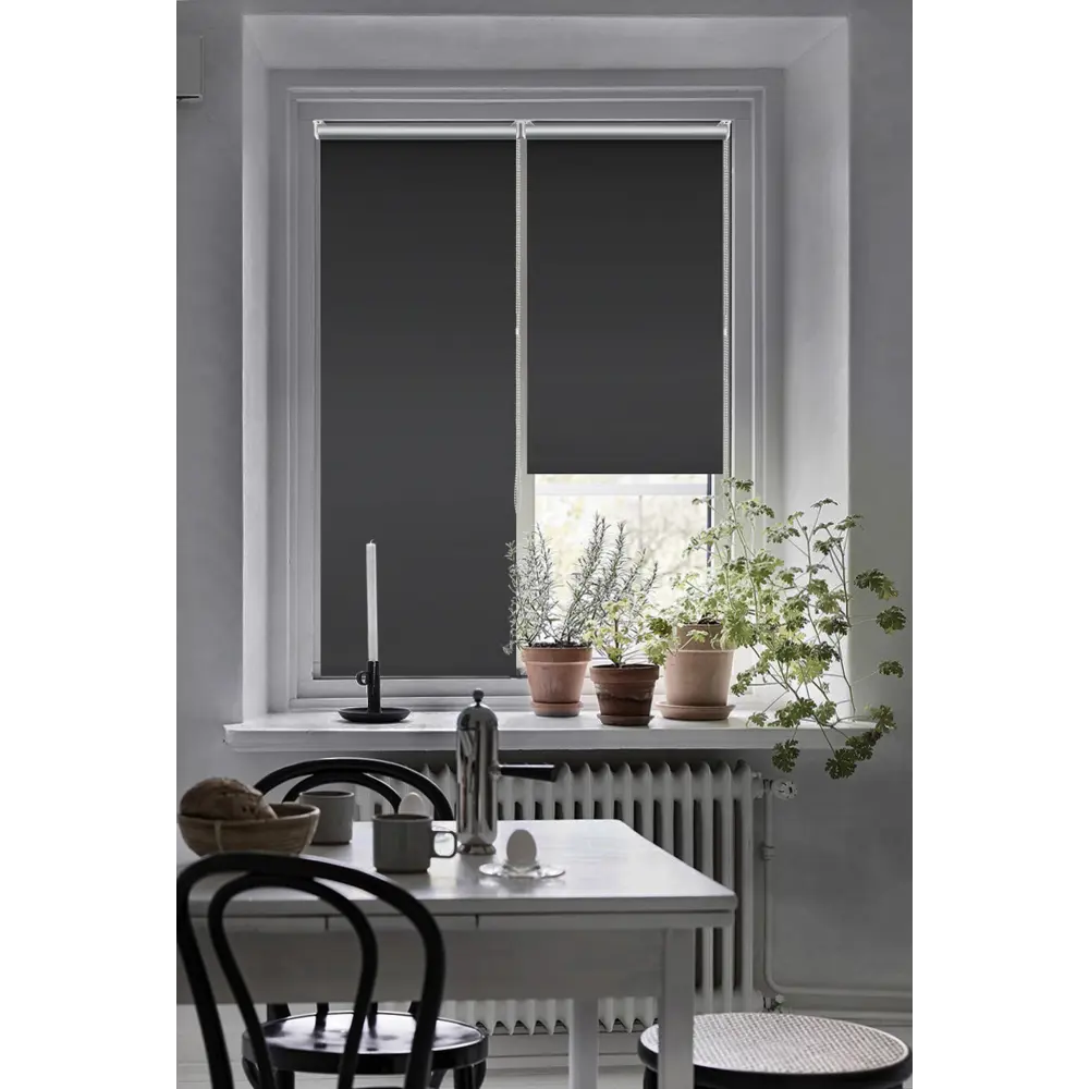 Штора рулонная блэкаут Эскар 60x160 см черная Black 1 BLACKOUT STLM-2185612 - Вид №5