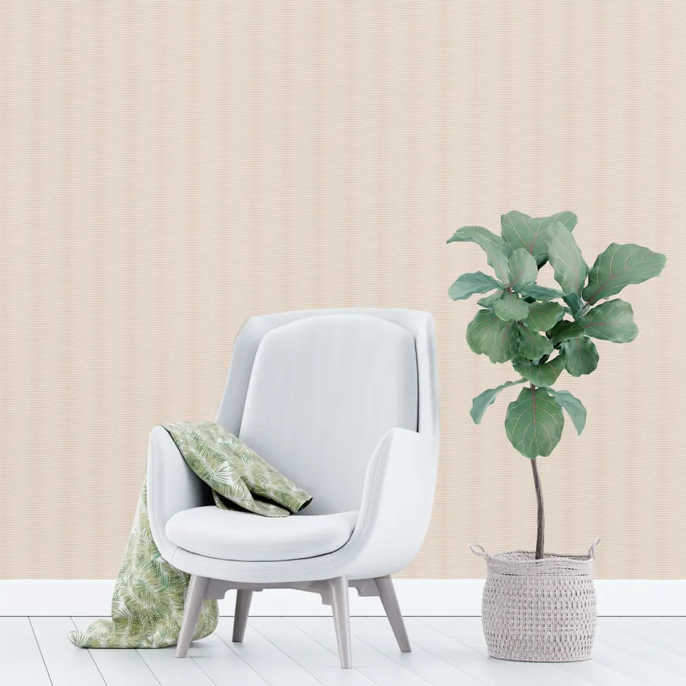 Обои виниловые Home Color Algae бежевые 0.53 м 11028-21 STLM-2156738 - Вид №2