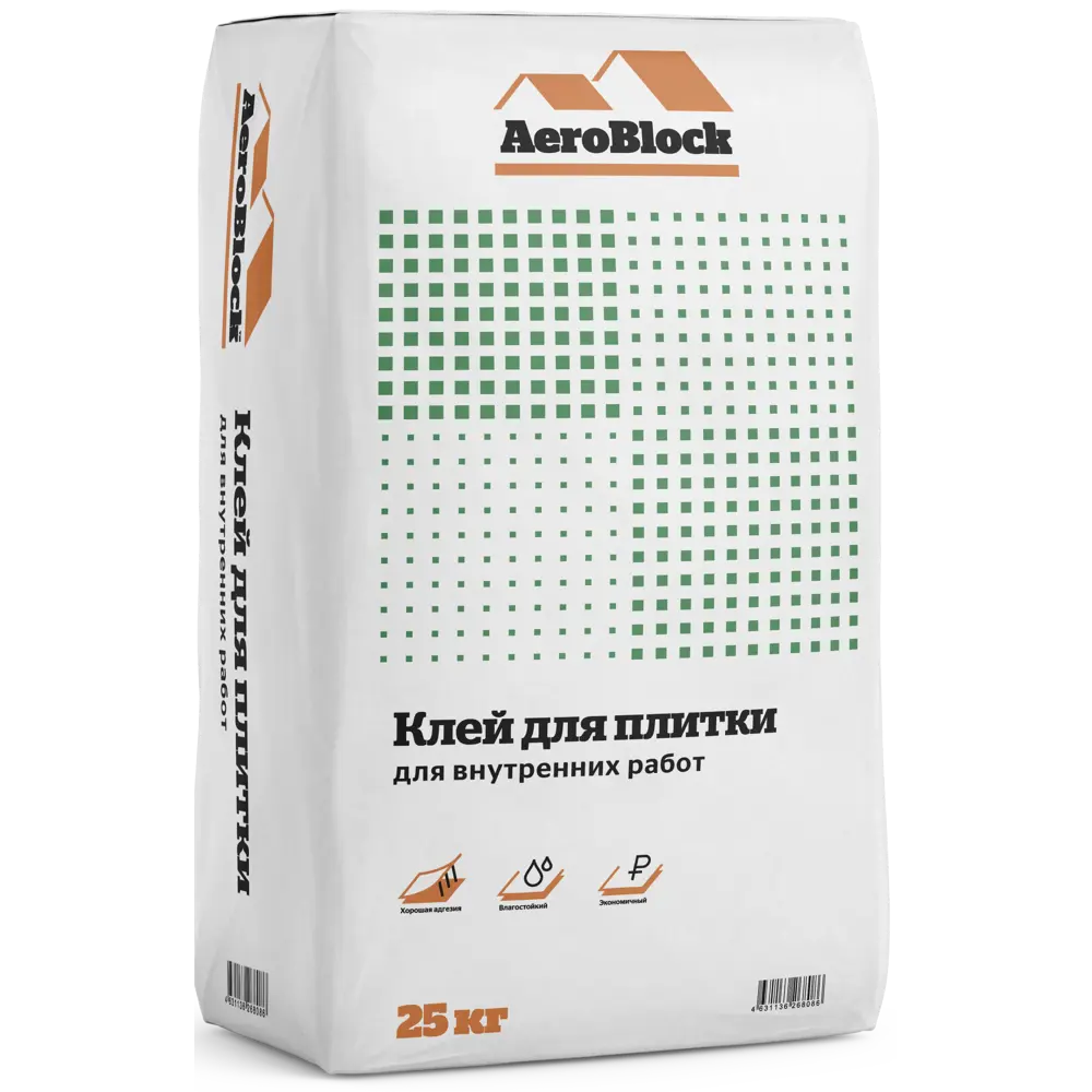 Клей для плитки AeroBlock для внутренних работ 25 кг STLM-2193424
