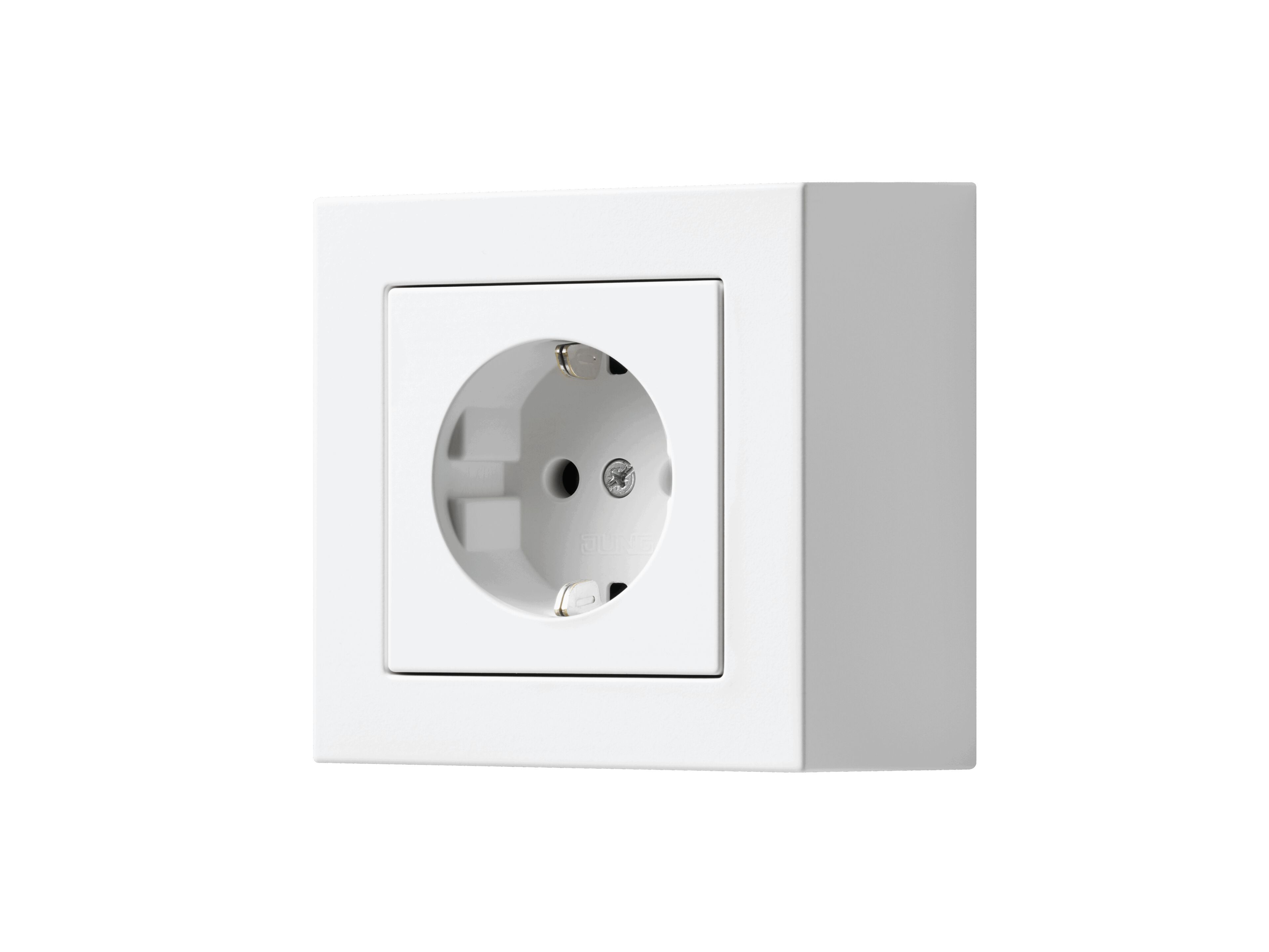 Пластиковая электрическая розетка schuko JUNG A CUBE ARCH-00076908 - Вид №2