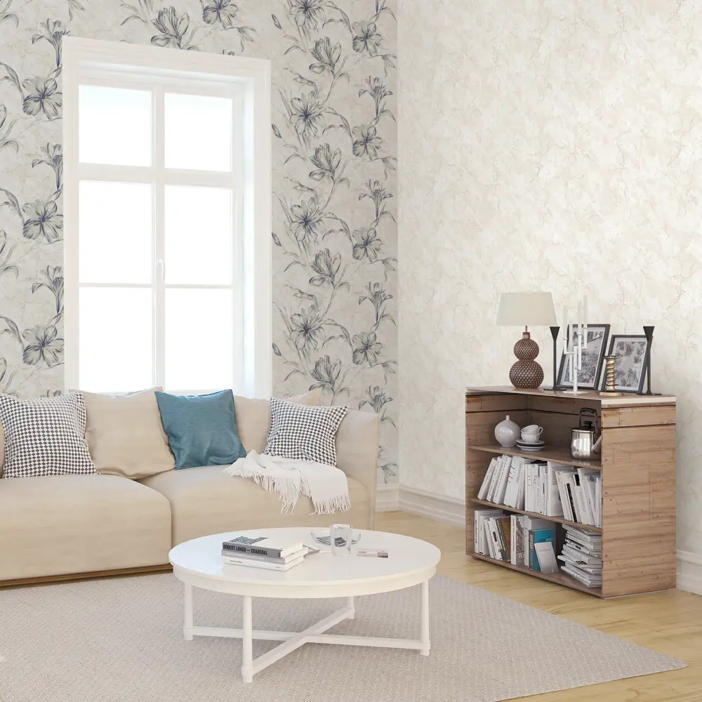 Обои флизелиновые Victoria Stenova Lili белые 1.06 м VS 281114 STLM-2094842 - Вид №3