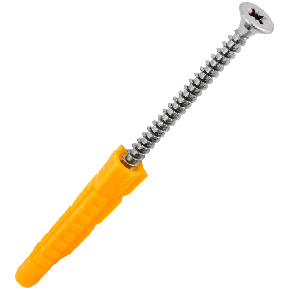 Дюбель универсальный с саморезом Ш5х70 мм полипропилен 9 шт НЕВСКИЙ КРЕПЕЖ STLM-2073069