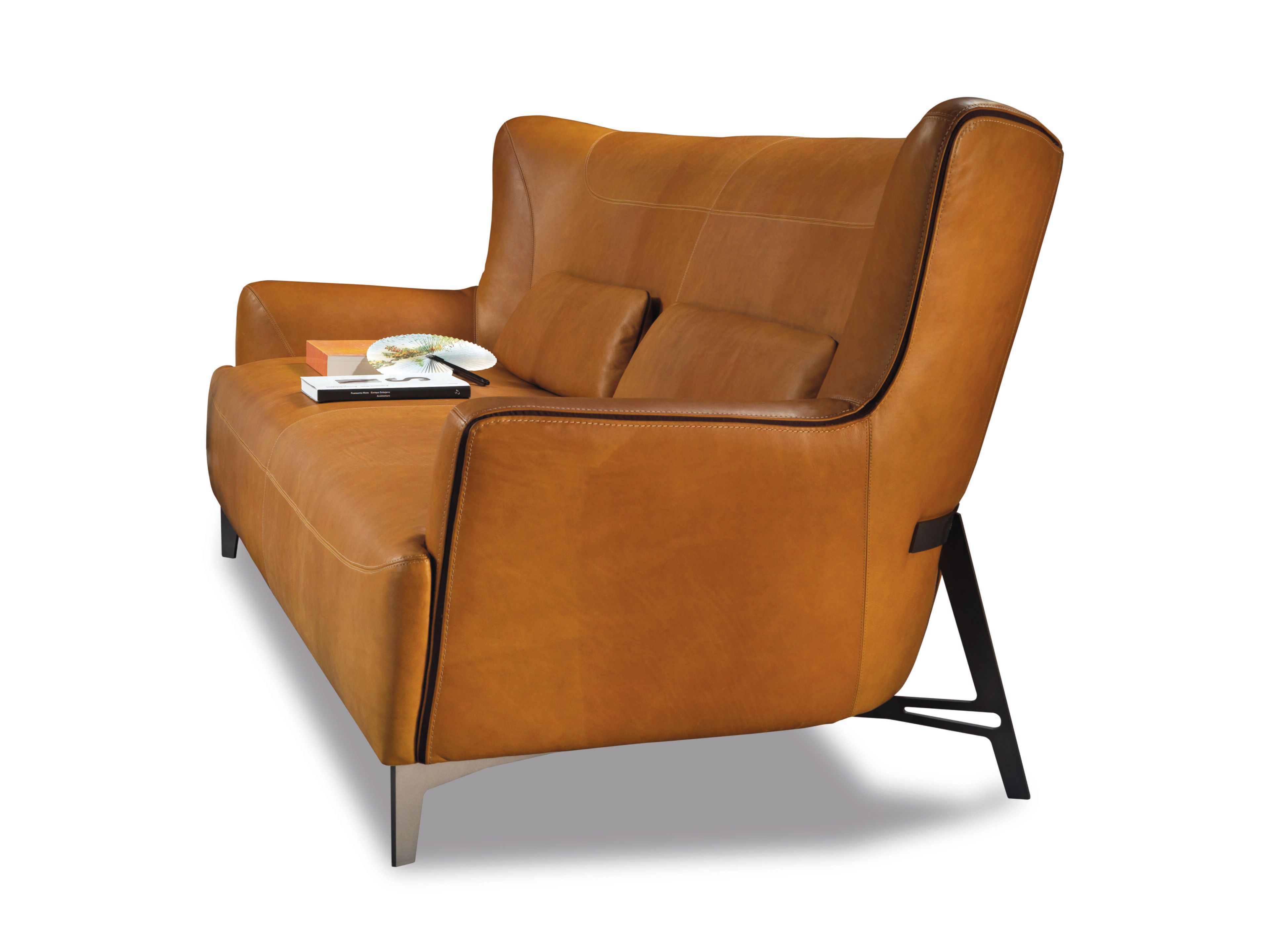 3-местный кожаный диван Borzalino ARCH-00118505 - Вид №1