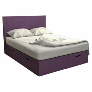 Кровать двуспальная 180х200 фиолетовая "Домино" BELABEDDING ДОМИНО 131586 Фиолетовый