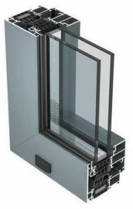 ALUK Group Алюминиевое окно с термическим разделением и двойным остеклением Iw