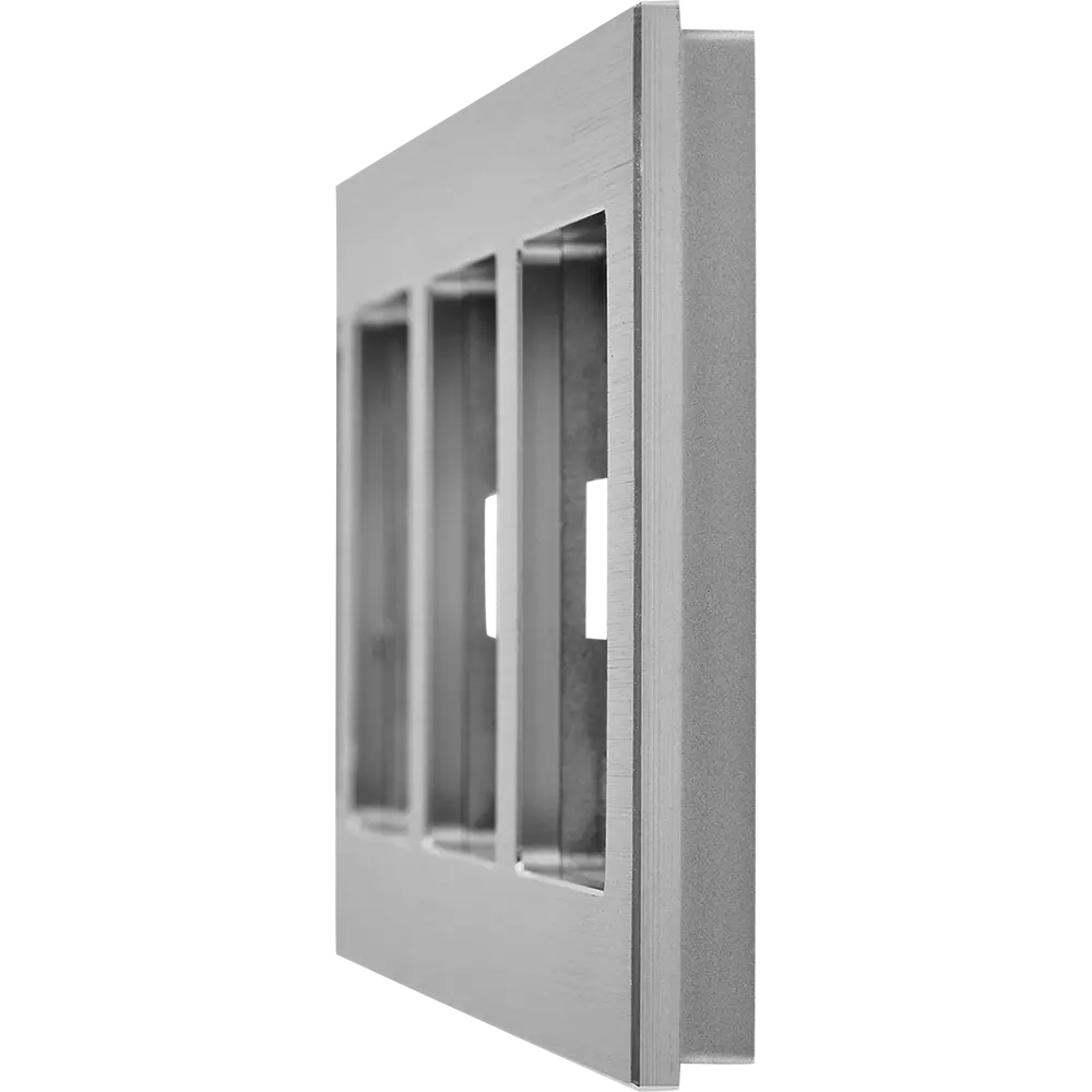 Рамка IEK Brite-3 для розеток и выключателей в алюминиевом исполнении 87761328 STLM-1401104 - Вид №1