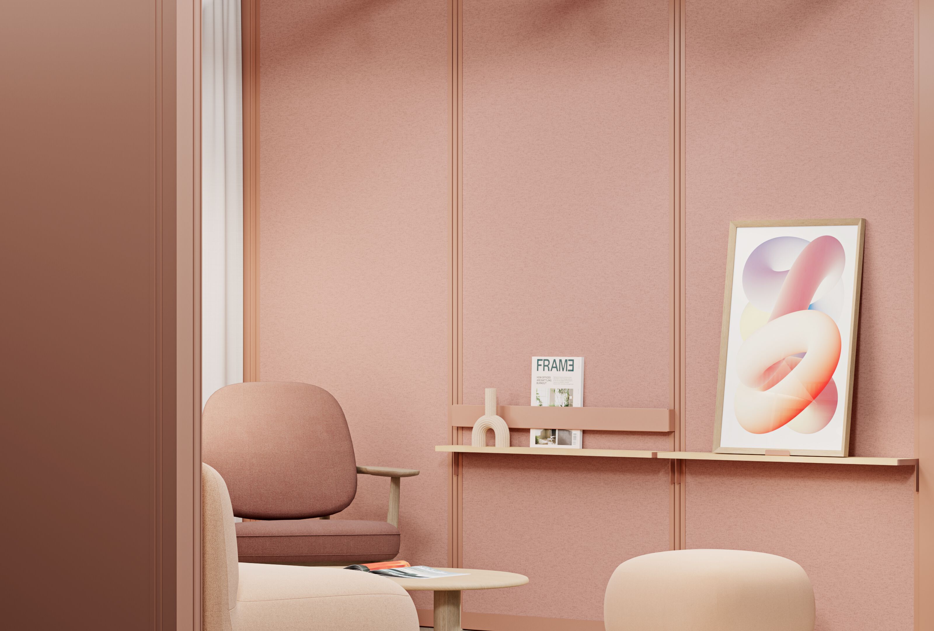 Алюминиевый и стеклянный офисный остров для кофе-брейка Mute Modular ARCH-00141087 - Вид №1