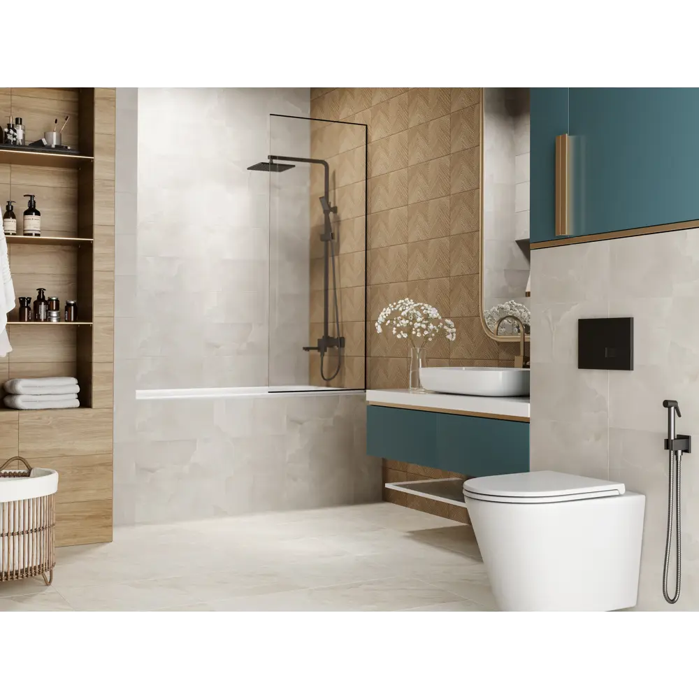 Настенная плитка KREAFORTA Mersey WoodR 20x40 см 1.62 м² матовая цвет бежевый STLM-2185393 - Вид №7
