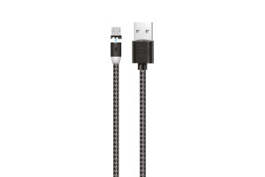 17579480 Кабель USB-MicroUSB 2,1A для зарядки телефона Magnetic 1M круглый черный EX-K-780 EXPLOYD