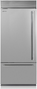 RF396LSIX Холодильник / отдельностоящий холодильник, 90 см, no-frost,нержавеющая сталь, обработка против отпечатков пальцев SMEG