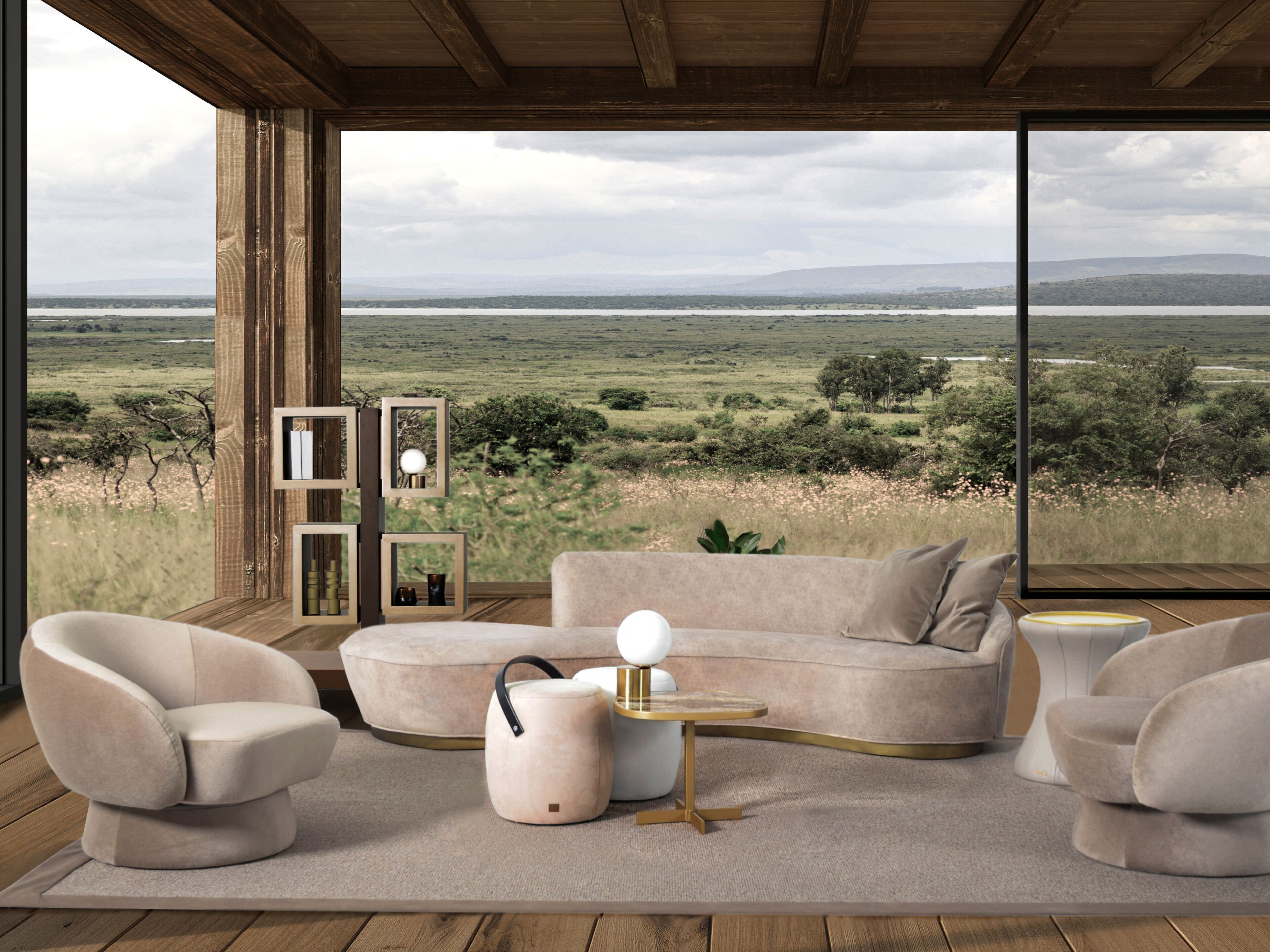 Изогнутый диван из ткани ABLE OSCAR ARCH-00147381 - Вид №8