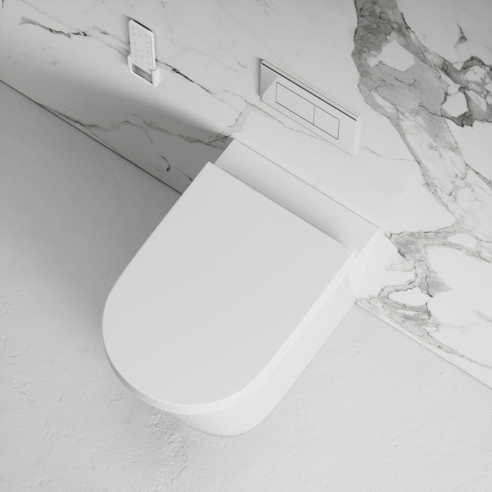 Напольный керамический туалет биде с налетом и кассетой LUSSO INTELLISMART ARCH-00036445 - Вид №8