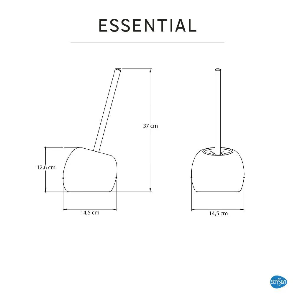 Ёршик для унитаза Sensea Essential цвет хром STLM-2151191 - Вид №6