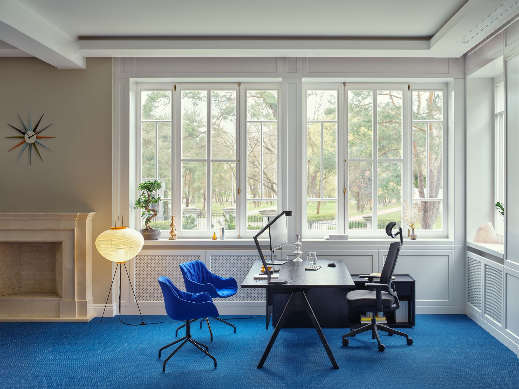 Деревянный угловой секционный стол со встроенной полкой MDD Viga ARCH-00080022 - Вид №43