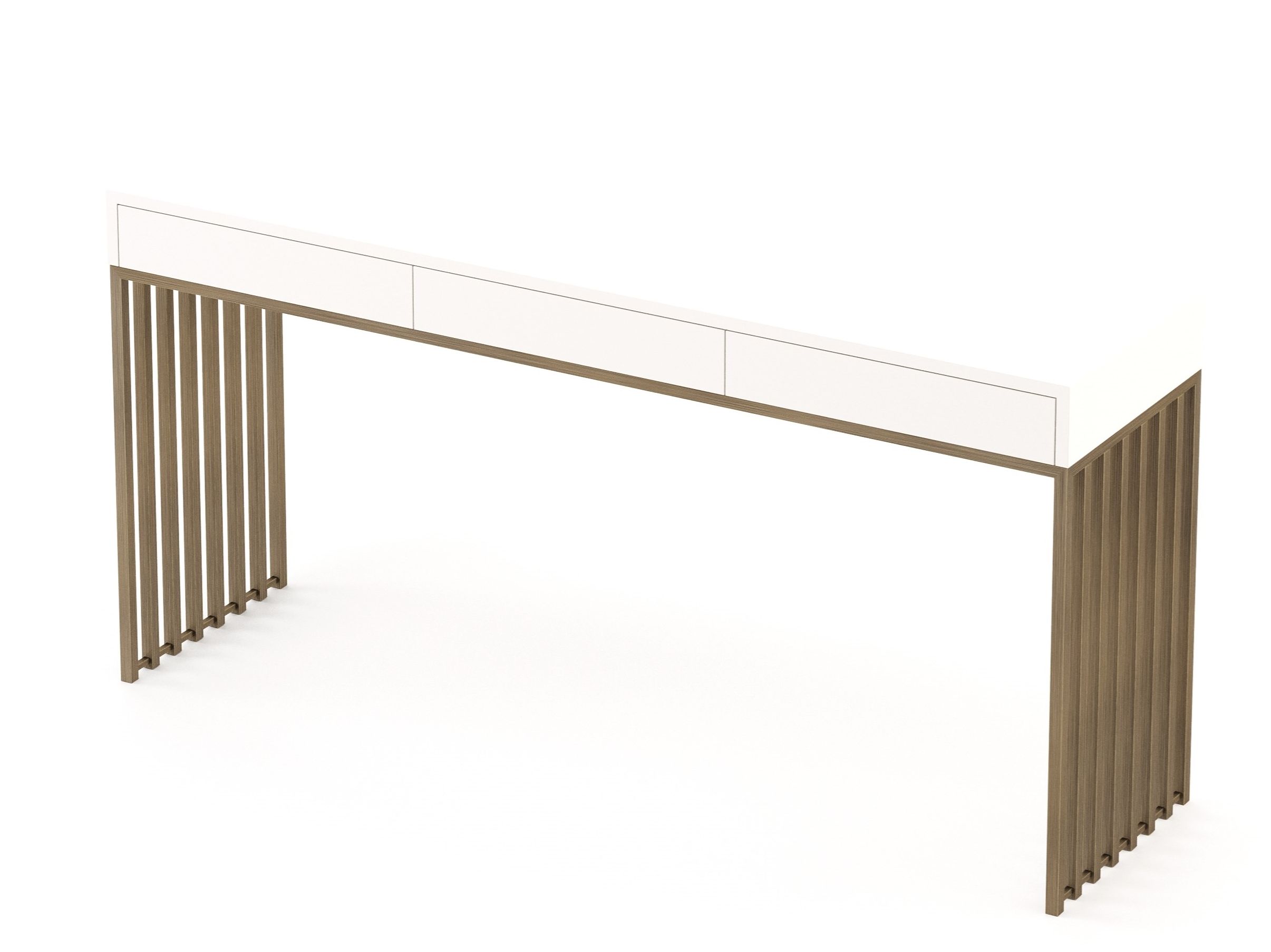 Прямоугольная консоль из шпона Stylish Club His &amp ARCH-00116200 - Вид №16