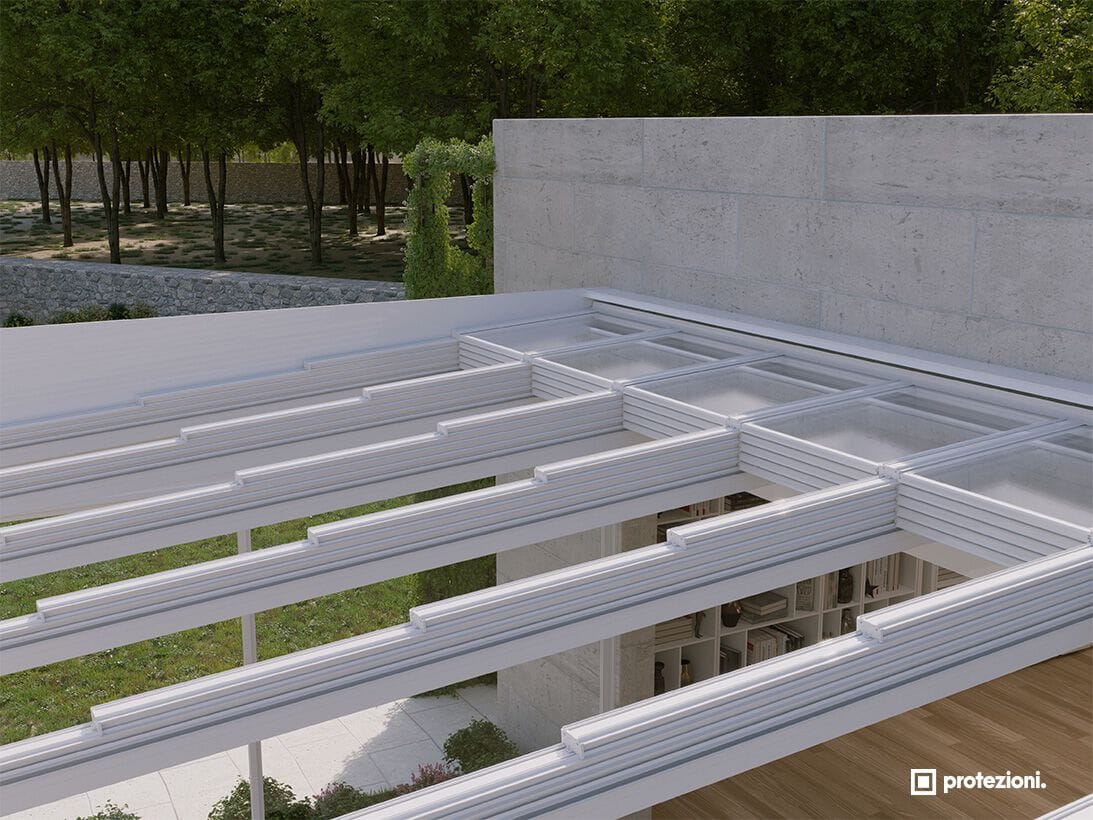Навесная крыша с люком холодного среза Protezioni ARCH-00075502 - Вид №6