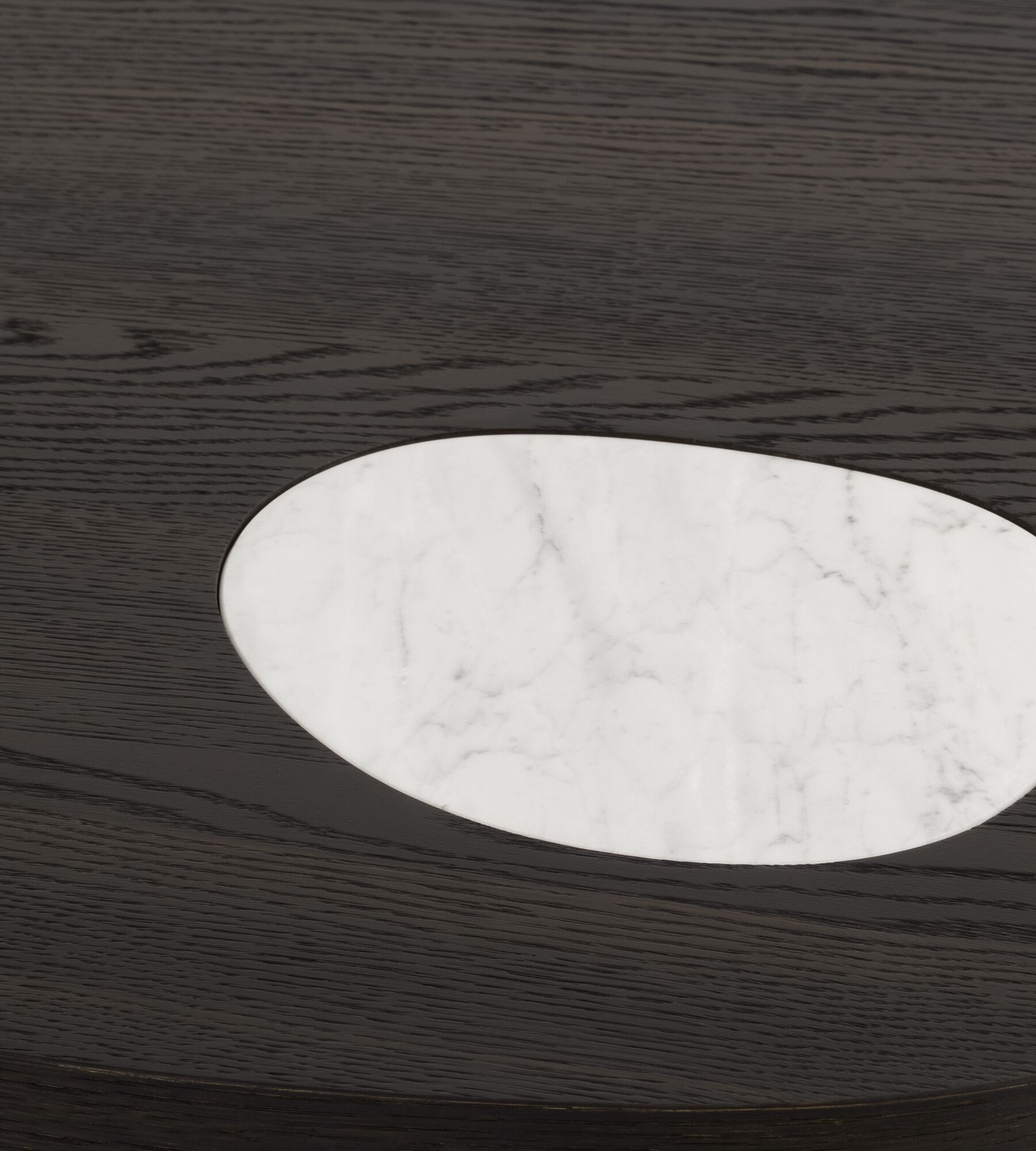 Журнальный столик из каррарского мрамора с деревянной столешницей Morica Design Haute Couture ARCH-00078736 - Вид №3
