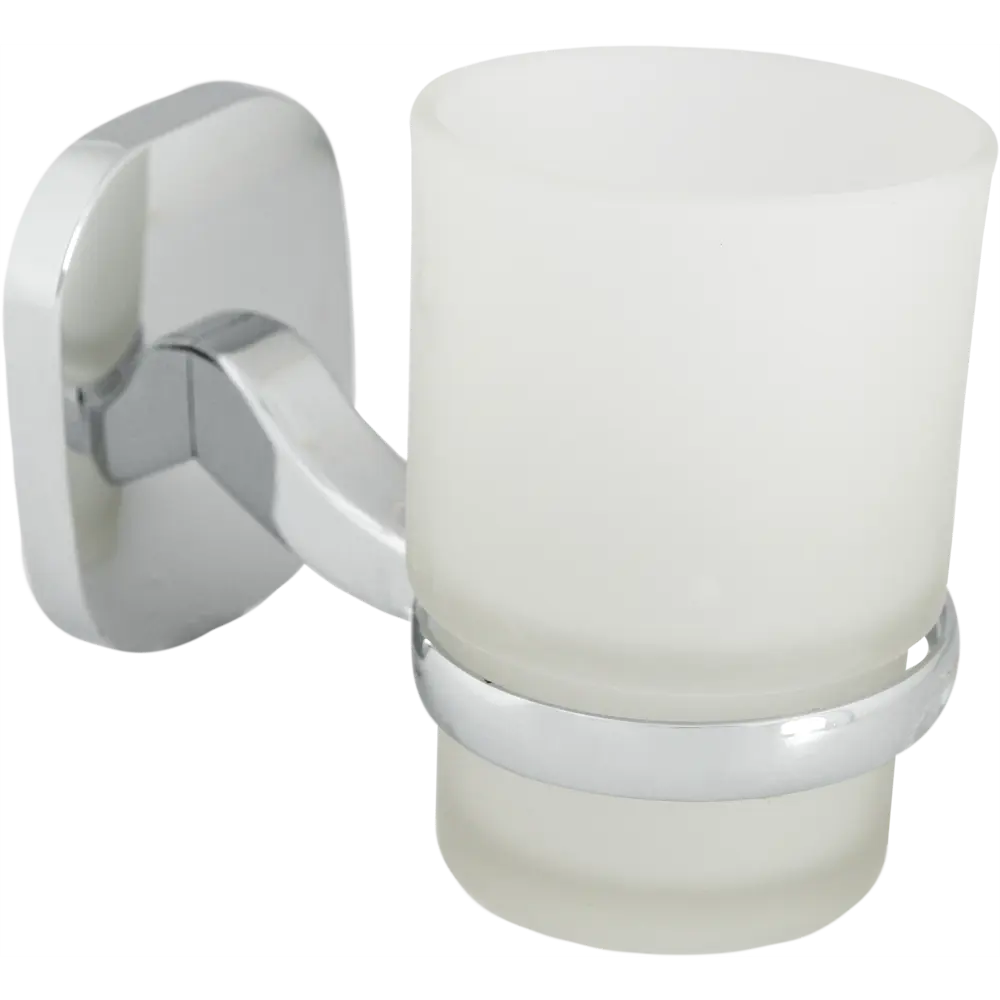 Стакан подвесной для зубных щёток Mr Penguin «Квадрат», металл, цвет хром STLM-2087979