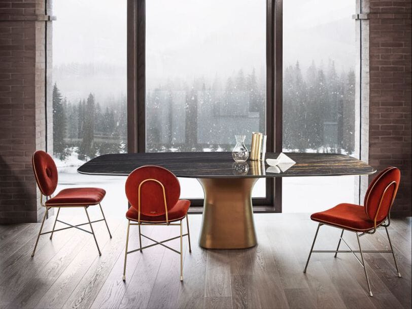 Овальный бетонный обеденный стол Bontempi Casa PODIUM ARCH-00106521 - Вид №5