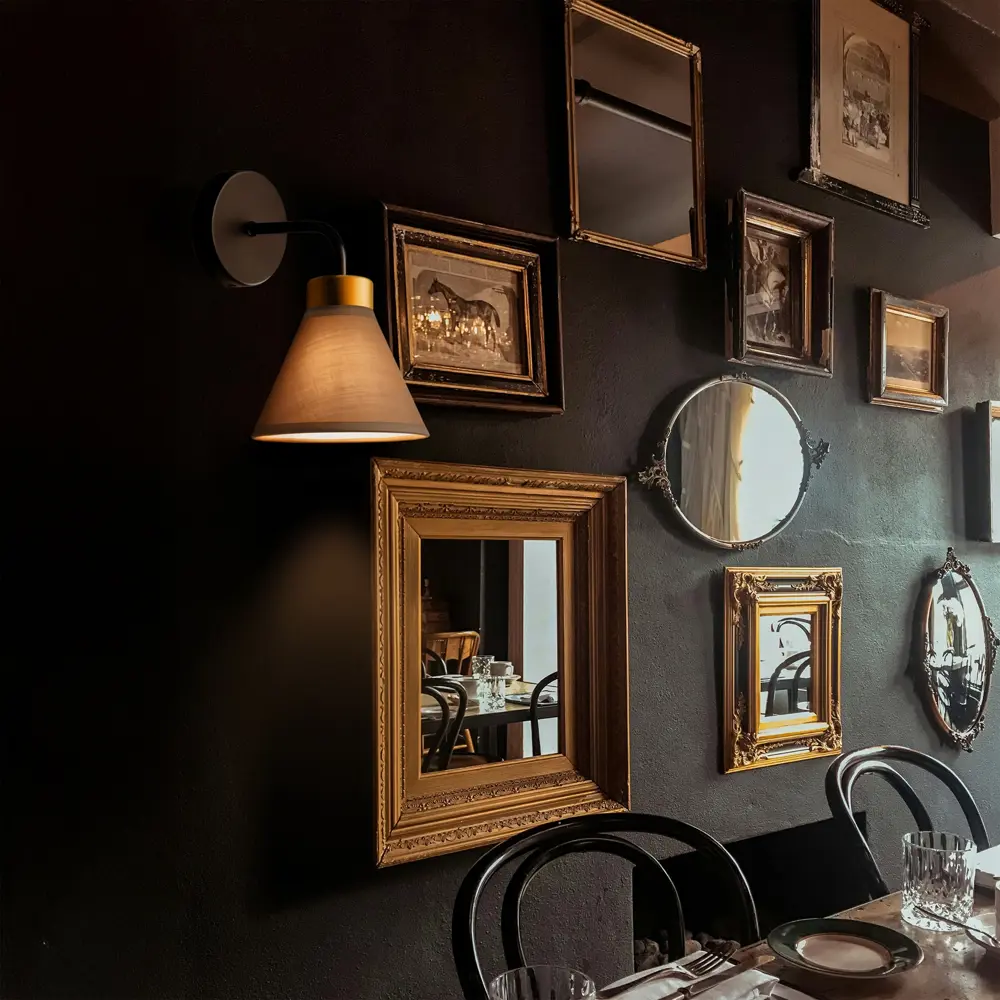 Настенный светильник Freya Natta цвет черный/бежевый STLM-2146163 - Вид №9