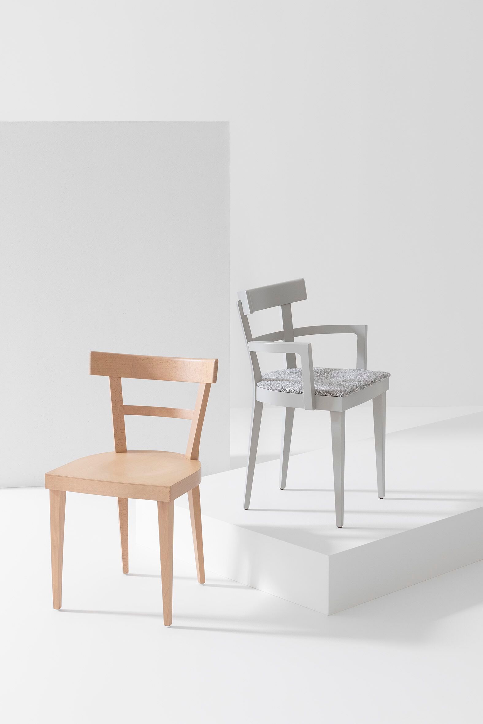 Стул из бука с подлокотниками Billiani кафе ARCH-00095289 - Вид №4