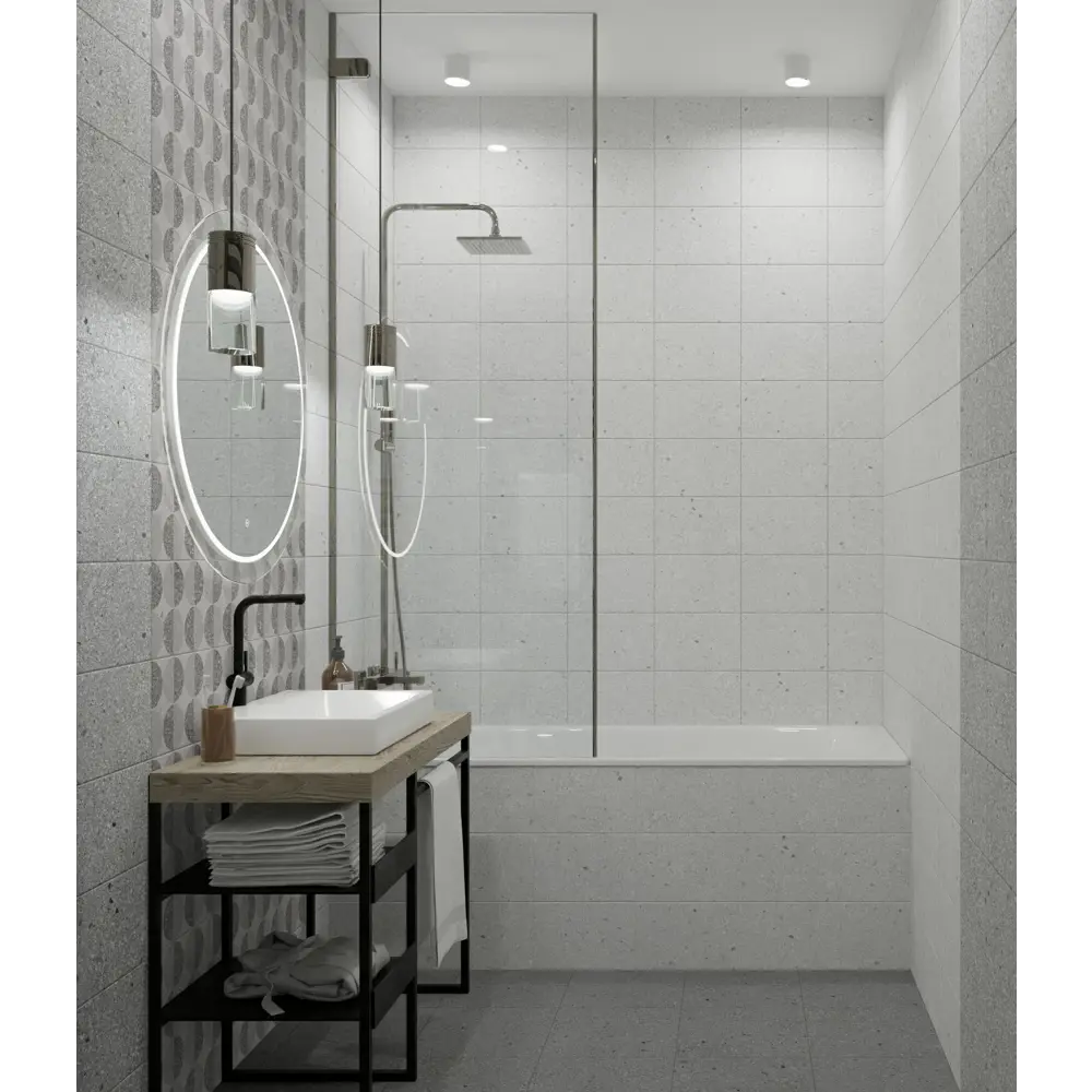 Плитка напольная Axima Руан 32.7x32.7 см 1.39 м² матовая цвет темно-серый терраццо STLM-2162541 - Вид №2