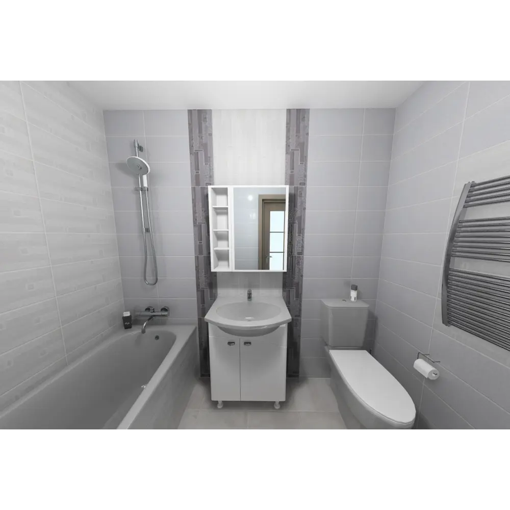 Плитка настенная Emigres Detroit Blanco 20x60 см 1.44 м² цвет белый STLM-2160430 - Вид №4