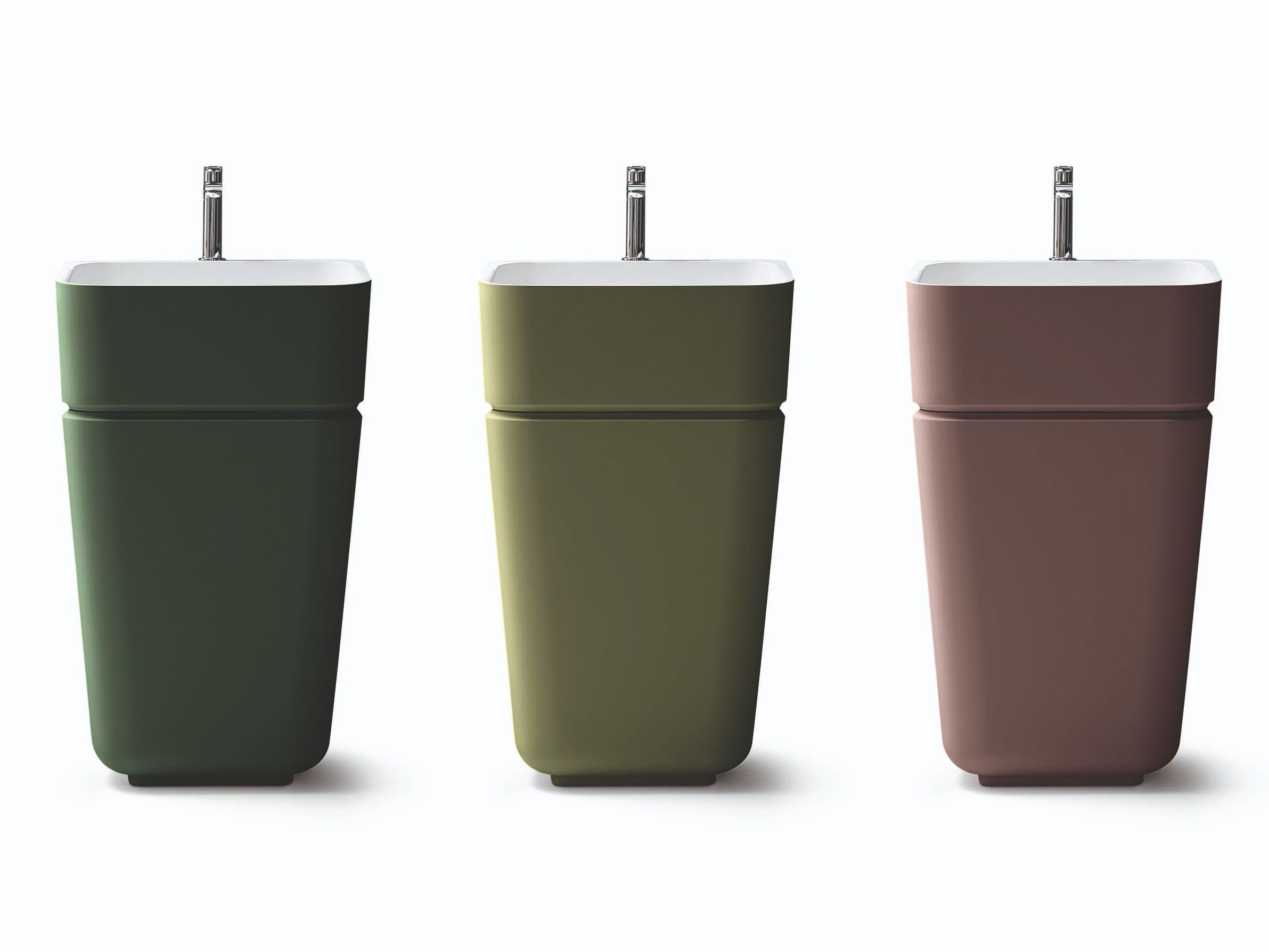 Керамическая отдельно стоящая раковина с держателем для полотенец ARBLU ARCH-00123521 - Вид №5