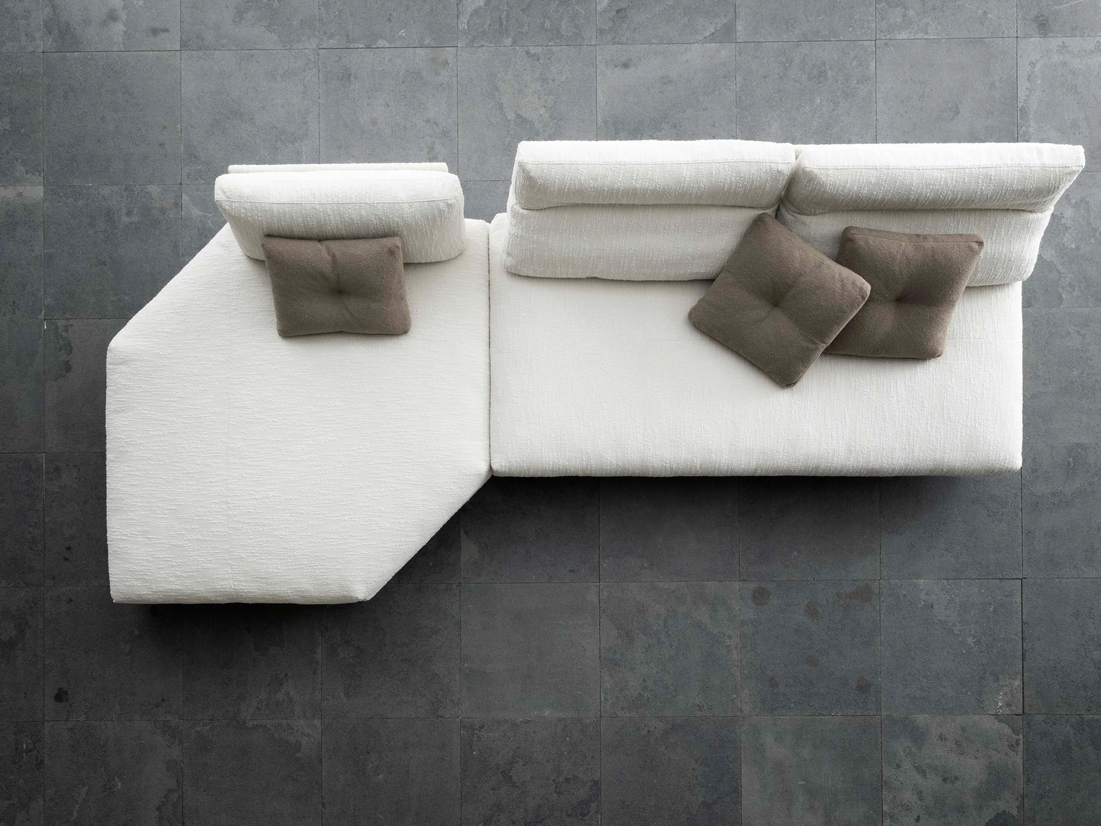 Угловой садовый диван из ткани VALENTINI камень ARCH-00127840 - Вид №5