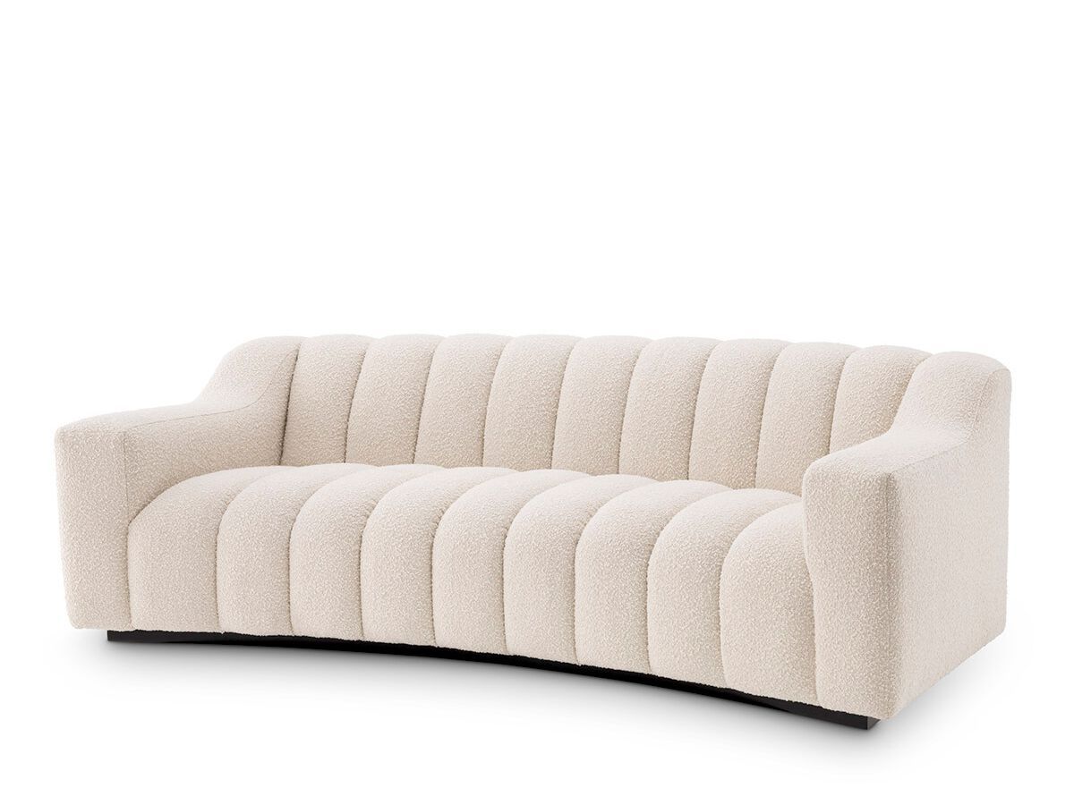 3-местный изогнутый тканевый диван Eichholtz Келли ARCH-00105832