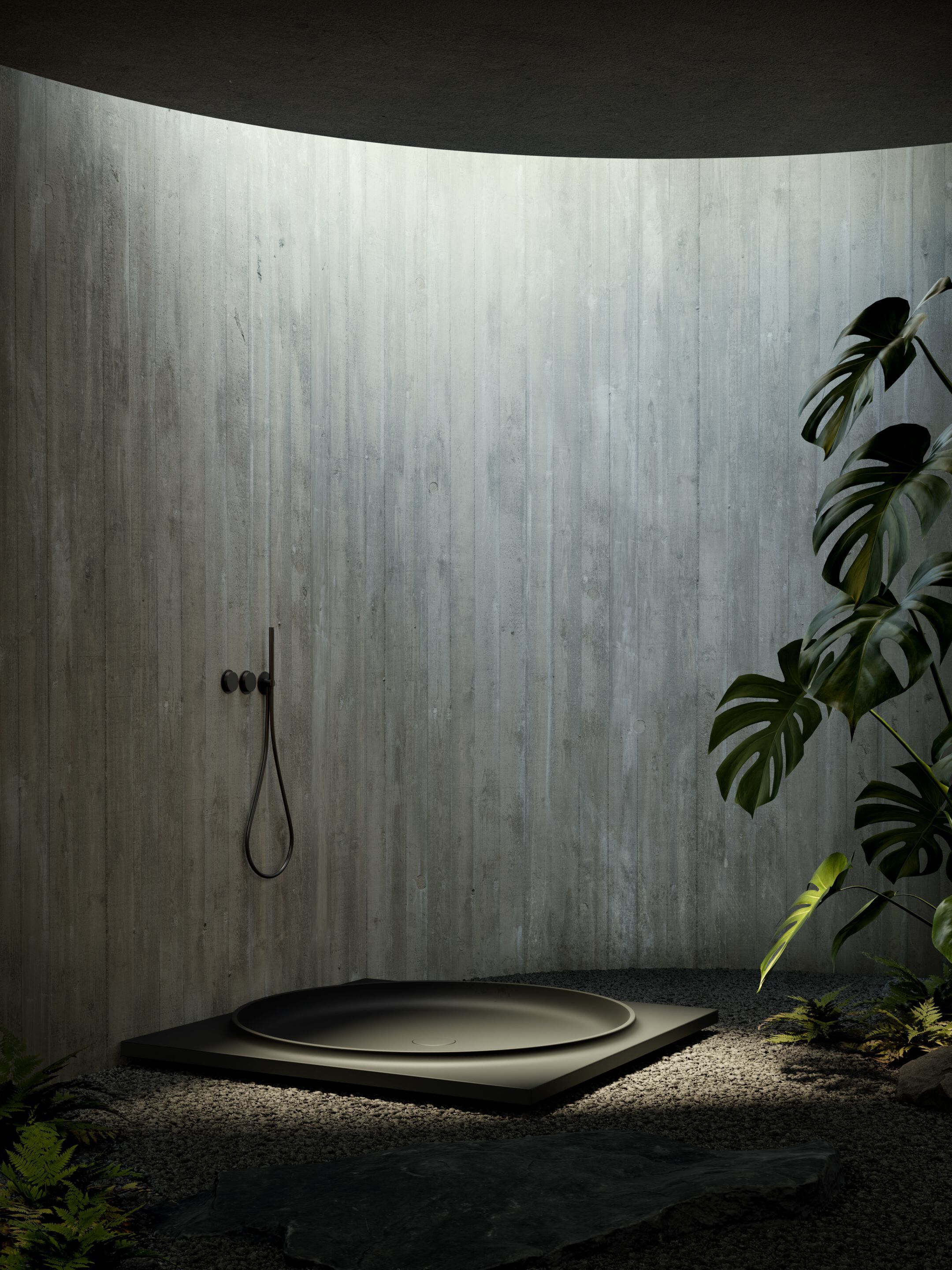 Бетонный квадратный поддон для душа PULKRA купол ARCH-00066083 - Вид №4