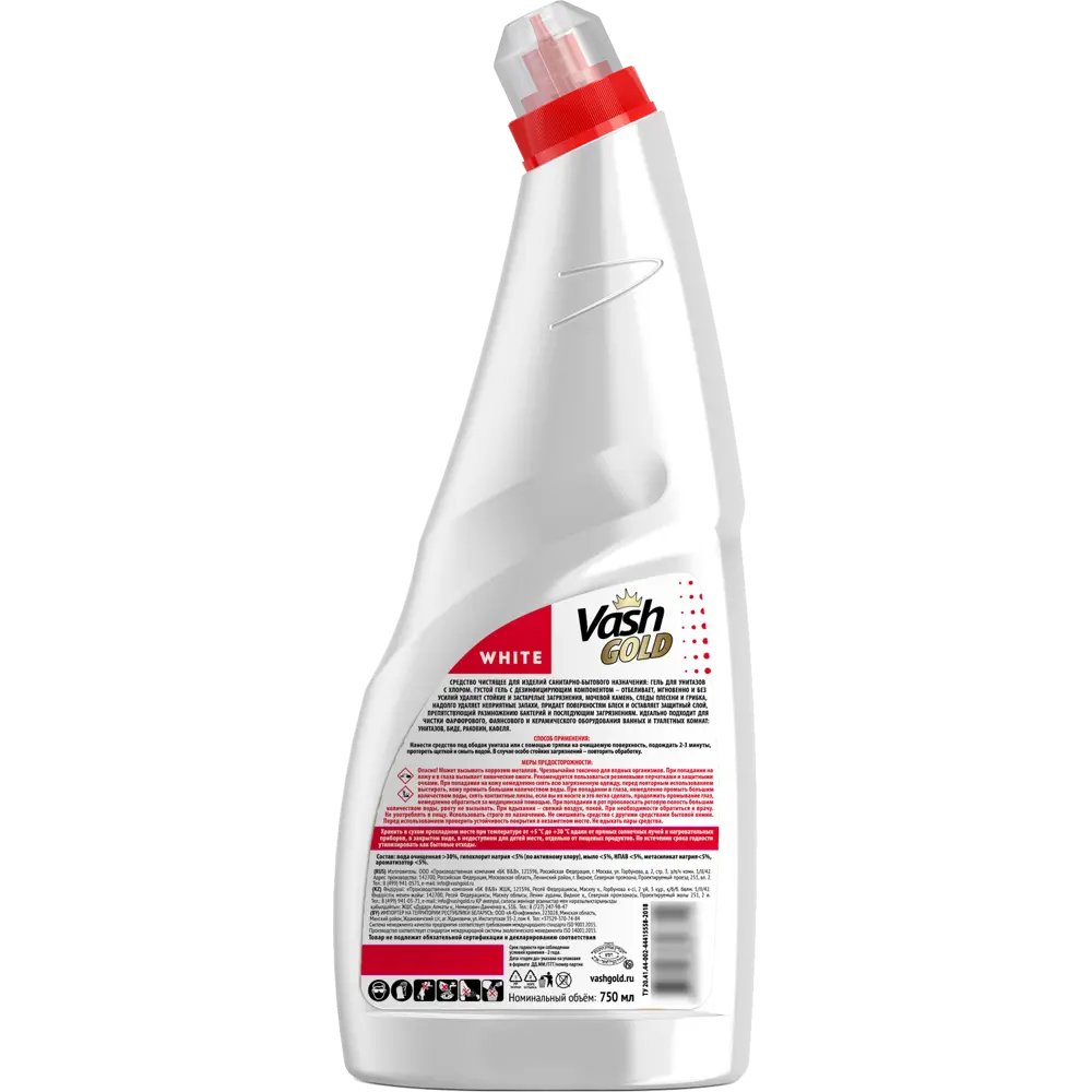 Гель для чистки унитаза Vash Gold 750 мл STLM-2205366 - Вид №1