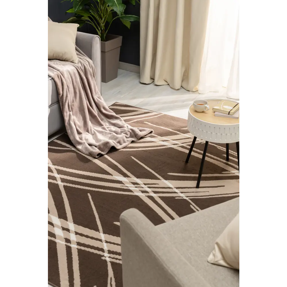 Ковер полипропилен Скай L022 150х190 см цвет бежевый MERINOS STLM-2166934 - Вид №4