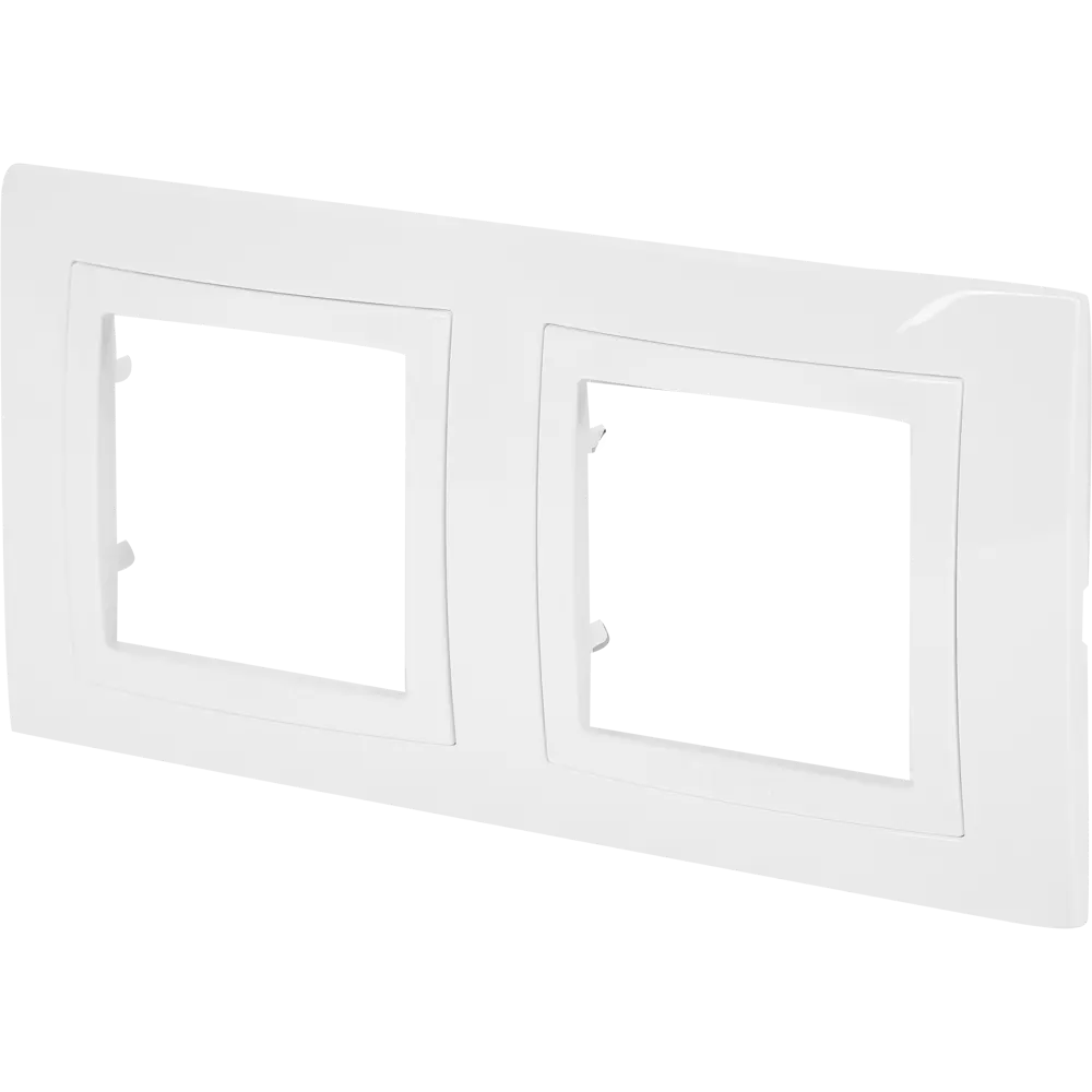 Рамка для розеток и выключателей Systeme Electric Unica 2 поста, цвет белый STLM-2048177 - Вид №1