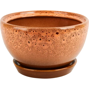 Горшок цветочный Gonchar Камелия №2 Люкс ø22 h15 v2.5 л керамика оранжевый