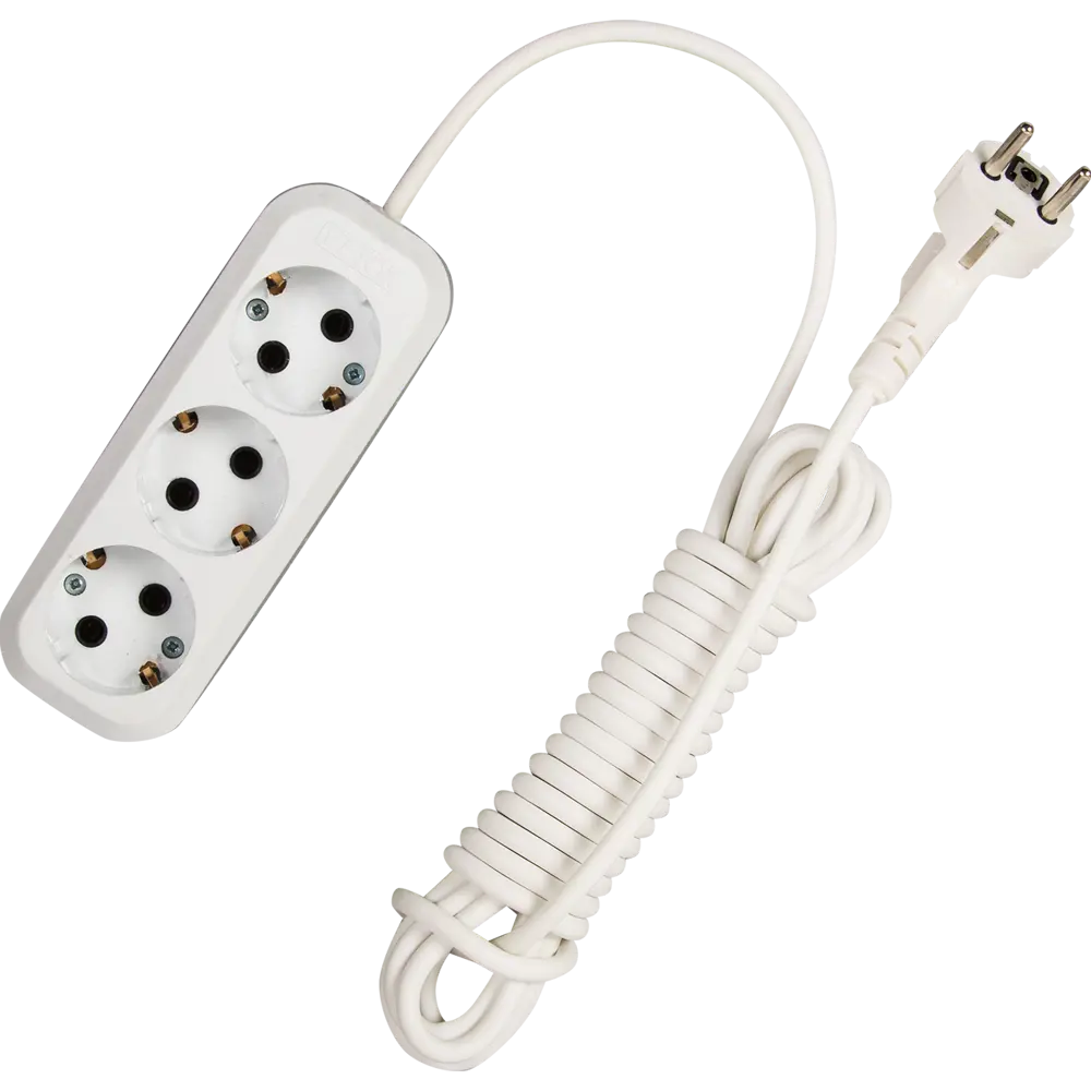 Удлинитель с заземлением Duwi 3 розетки, 5 м STLM-2207097