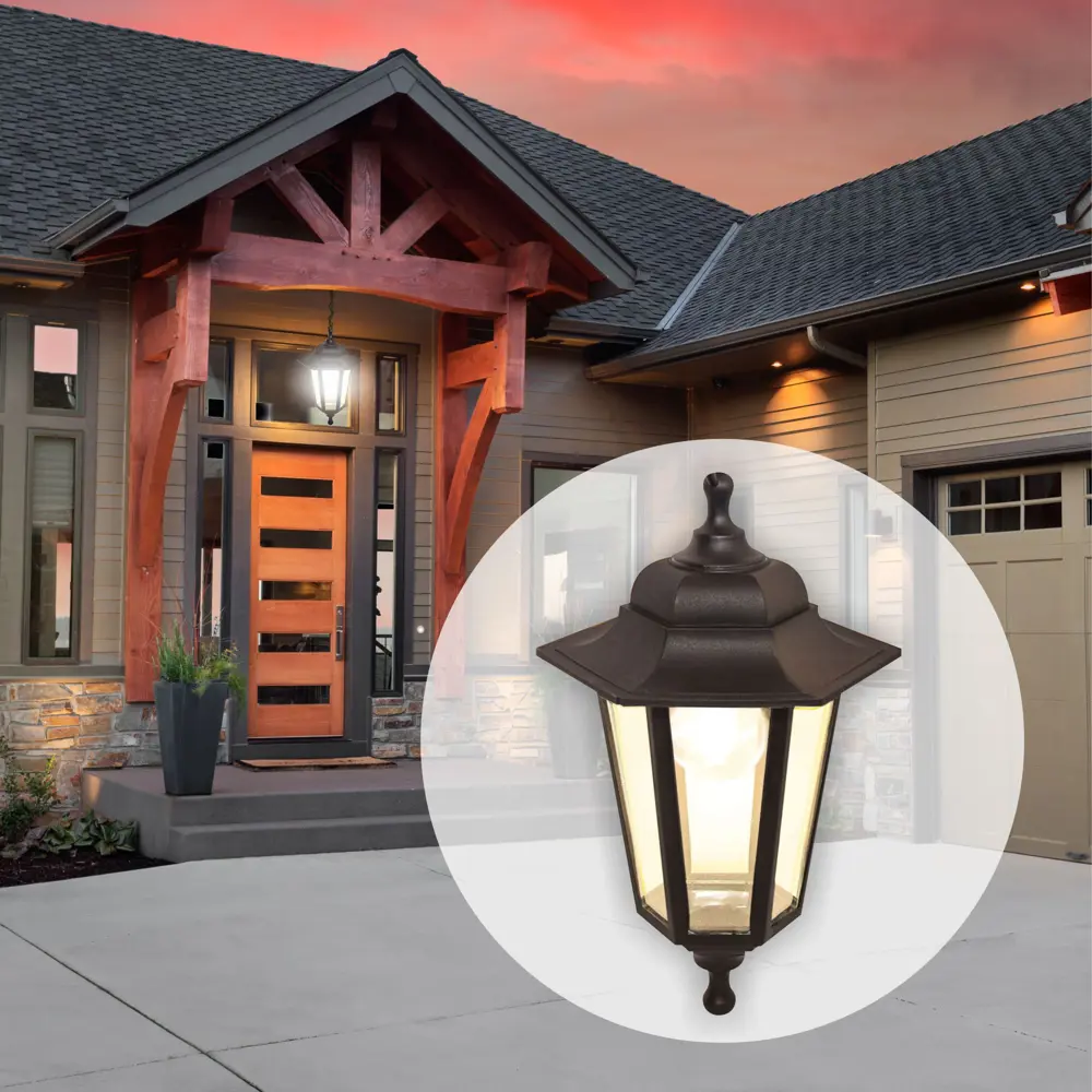 Светильник уличный подвесной 6 граней цвет чёрный Santreyd STLM-2083197 - Вид №9