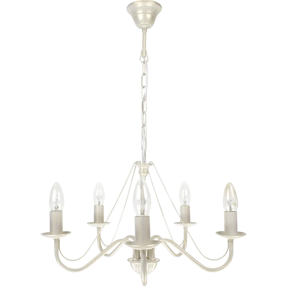 Люстра подвесная 10885, 5 ламп, 20 м², цвет белый СВЕТПРОМЪ STLM-2055871