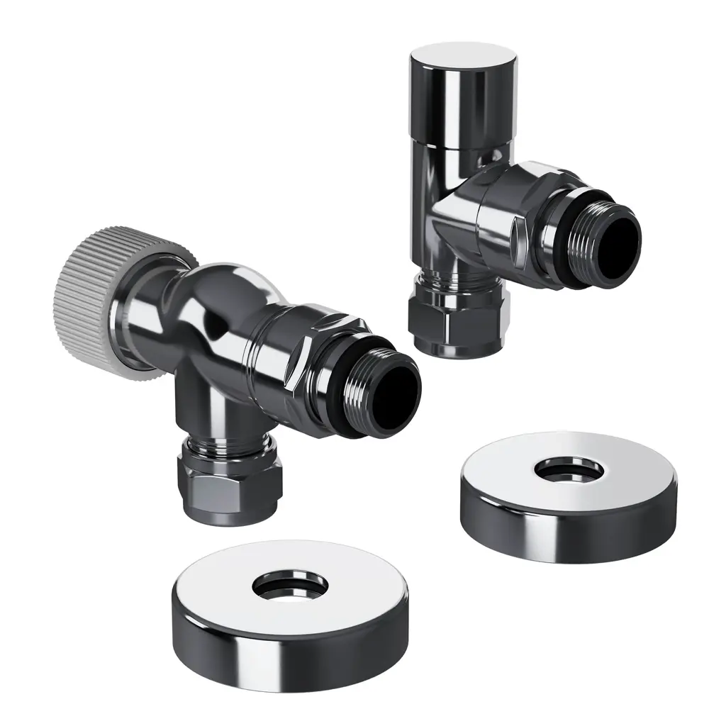 Термостатический комплект для радиатора осевой Royal Thermo Design Pro 1/2" латунь цвет хром STLM-2143778